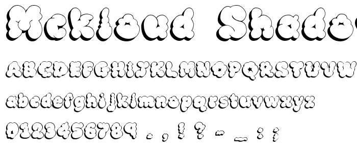 McKloud Shadow font
